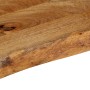 Tablero de mesa borde natural madera maciza mango 120x40x2,5 cm