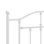 Metallbettgestell mit weißem Kopfteil 107x203 cm von vidaXL, Betten und Lattenroste - Ref: Foro24-353484, Preis: 80,90 €, Rab...