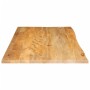 Tablero de mesa borde natural madera maciza mango 120x60x2,5 cm