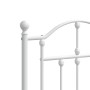 Metal bed frame with headboard and white footboard 120x200 cm by vidaXL, Beds and slatted bases - Ref: Foro24-353504, Price: ...