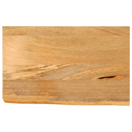 Tablero de mesa borde natural madera maciza mango 50x30x3,8 cm