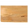 Tablero de mesa borde natural madera maciza mango 60x30x3,8 cm