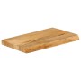 Tablero de mesa borde natural madera maciza mango 60x30x3,8 cm