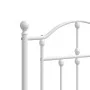 Metal bed frame with headboard and white footboard 120x190 cm by vidaXL, Beds and slatted bases - Ref: Foro24-353503, Price: ...