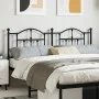 Black metal headboard 160 cm by vidaXL, Headboards and footboards - Ref: Foro24-353474, Price: 55,91 €, Discount: %