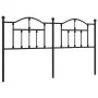 Kopfteil aus schwarzem Metall, 160 cm von vidaXL, Kopf- und Fußteile - Ref: Foro24-353474, Preis: 55,91 €, Rabatt: %