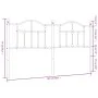 Kopfteil aus schwarzem Metall, 180 cm von vidaXL, Kopf- und Fußteile - Ref: Foro24-353475, Preis: 54,50 €, Rabatt: %