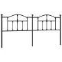 Cabecero de metal negro 193 cm de vidaXL, Cabeceros y pies de cama - Ref: Foro24-353476, Precio: 48,25 €, Descuento: %