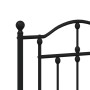 Kopfteil aus schwarzem Metall, 193 cm von vidaXL, Kopf- und Fußteile - Ref: Foro24-353476, Preis: 49,03 €, Rabatt: %
