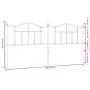 Black metal headboard 193 cm by vidaXL, Headboards and footboards - Ref: Foro24-353476, Price: 48,25 €, Discount: %