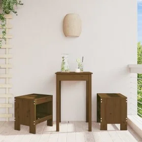 Gartenhocker 2 Stück honigbraunes Kiefernholz 40x36x45 cm von vidaXL, Gartenstühle - Ref: Foro24-825341, Preis: 75,00 €, Raba...