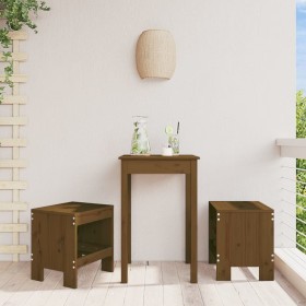 Gartenhocker 2 Stück honigbraunes Kiefernholz 40x36x45 cm von vidaXL, Gartenstühle - Ref: Foro24-825341, Preis: 75,82 €, Raba...