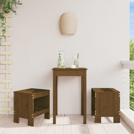 Garden stools 2 pcs honey brown pine wood 40x36x45 cm by vidaXL, Garden chairs - Ref: Foro24-825341, Price: 75,82 €, Discount: %