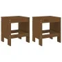 Gartenhocker 2 Stück honigbraunes Kiefernholz 40x36x45 cm von vidaXL, Gartenstühle - Ref: Foro24-825341, Preis: 63,75 €, Raba...
