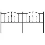 Cabecero de metal negro 200 cm de vidaXL, Cabeceros y pies de cama - Ref: Foro24-353477, Precio: 51,50 €, Descuento: %