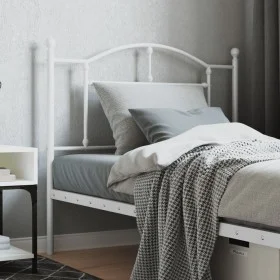White metal headboard 100 cm by vidaXL, Headboards and footboards - Ref: Foro24-353517, Price: 31,87 €, Discount: %
