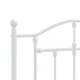 Kopfteil aus weißem Metall, 100 cm von vidaXL, Kopf- und Fußteile - Ref: Foro24-353517, Preis: 31,86 €, Rabatt: %