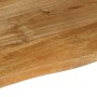 Tablero de mesa borde natural madera maciza mango 40x40x3,8 cm