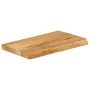Tablero de mesa borde natural madera maciza mango 60x40x3,8 cm