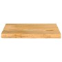 Tablero de mesa borde natural madera maciza mango 60x40x3,8 cm
