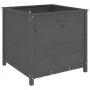 Solid gray pine wood planter 82.5x82.5x78 cm by vidaXL, Pots and planters - Ref: Foro24-825305, Price: 156,82 €, Discount: %