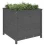Solid gray pine wood planter 82.5x82.5x78 cm by vidaXL, Pots and planters - Ref: Foro24-825305, Price: 156,82 €, Discount: %
