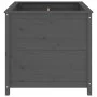 Solid gray pine wood planter 82.5x82.5x78 cm by vidaXL, Pots and planters - Ref: Foro24-825305, Price: 156,82 €, Discount: %