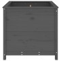 Solid gray pine wood planter 82.5x82.5x78 cm by vidaXL, Pots and planters - Ref: Foro24-825305, Price: 158,85 €, Discount: %