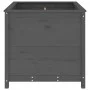 Solid gray pine wood planter 82.5x82.5x78 cm by vidaXL, Pots and planters - Ref: Foro24-825305, Price: 156,82 €, Discount: %