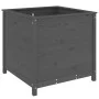 Solid gray pine wood planter 82.5x82.5x78 cm by vidaXL, Pots and planters - Ref: Foro24-825305, Price: 156,82 €, Discount: %