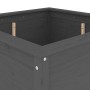 Solid gray pine wood planter 82.5x82.5x78 cm by vidaXL, Pots and planters - Ref: Foro24-825305, Price: 158,85 €, Discount: %