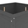 Solid gray pine wood planter 82.5x82.5x78 cm by vidaXL, Pots and planters - Ref: Foro24-825305, Price: 156,82 €, Discount: %