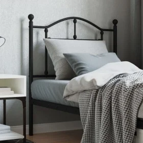 Kopfteil aus schwarzem Metall, 80 cm von vidaXL, Kopf- und Fußteile - Ref: Foro24-353466, Preis: 31,42 €, Rabatt: %