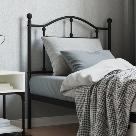 Kopfteil aus schwarzem Metall, 80 cm von vidaXL, Kopf- und Fußteile - Ref: Foro24-353466, Preis: 31,96 €, Rabatt: %