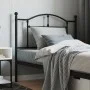 Kopfteil aus schwarzem Metall, 100 cm von vidaXL, Kopf- und Fußteile - Ref: Foro24-353468, Preis: 32,42 €, Rabatt: %