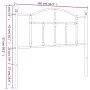 Kopfteil aus schwarzem Metall, 100 cm von vidaXL, Kopf- und Fußteile - Ref: Foro24-353468, Preis: 32,42 €, Rabatt: %
