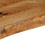 Tablero de mesa borde natural madera maciza mango 120x40x3,8 cm