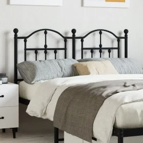 Kopfteil aus schwarzem Metall, 120 cm von vidaXL, Kopf- und Fußteile - Ref: Foro24-353470, Preis: 50,30 €, Rabatt: %