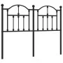 Black metal headboard 120 cm by vidaXL, Headboards and footboards - Ref: Foro24-353470, Price: 51,20 €, Discount: %