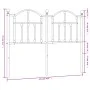 Black metal headboard 120 cm by vidaXL, Headboards and footboards - Ref: Foro24-353470, Price: 51,20 €, Discount: %