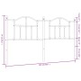 Kopfteil aus weißem Metall, 180 cm von vidaXL, Kopf- und Fußteile - Ref: Foro24-353524, Preis: 50,48 €, Rabatt: %