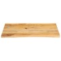 Tablero de mesa borde natural madera maciza mango 80x60x3,8 cm
