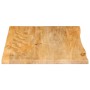 Tablero de mesa borde natural madera maciza mango 80x60x3,8 cm