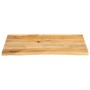 Tablero de mesa borde natural madera maciza mango 90x60x3,8 cm