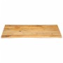 Tablero de mesa borde natural madera maciza mango 100x60x3,8 cm
