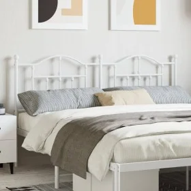 White metal headboard 160 cm by vidaXL, Headboards and footboards - Ref: Foro24-353523, Price: 49,60 €, Discount: %