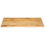 Tablero de mesa borde natural madera maciza mango 120x60x3,8 cm