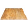 Tablero de mesa borde natural madera maciza mango 120x60x3,8 cm