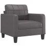 Sessel mit Hocker Kunstleder grau 60 cm von vidaXL, Sofas - Ref: Foro24-3201011, Preis: 178,83 €, Rabatt: %