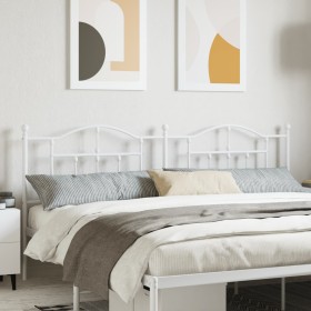 Kopfteil aus weißem Metall, 200 cm von vidaXL, Kopf- und Fußteile - Ref: Foro24-353526, Preis: 52,14 €, Rabatt: %